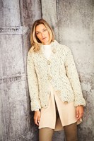 Knitting Pattern Stylecraft Special XL Tweed Super Chunky No. 9806 Ladies Sweater and Jacket-3