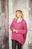 Knitting Pattern Stylecraft Special XL Tweed Super Chunky No. 9807 Ladies Poncho and Sweater-3