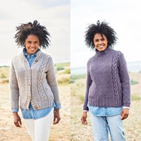 Knitting Pattern Stylecraft Softie Chunky No. 9812 Cardigan and Sweater