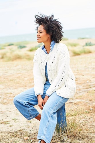 Knitting Pattern Stylecraft Softie Chunky No. 9816 Sweater and Cardigan-2