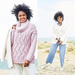 Knitting Pattern Stylecraft Softie Chunky No. 9816 Sweater and Cardigan