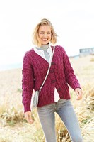 Knitting Pattern Stylecraft Special Aran With Wool No. 9819 Cardigan, Hat, and Mittens-2