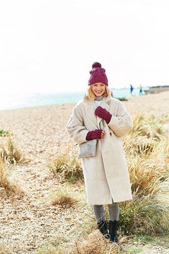 Knitting Pattern Stylecraft Special Aran With Wool No. 9819 Cardigan, Hat, and Mittens-3