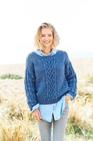 Knitting Pattern Stylecraft Special Aran With Wool No. 9820 Sweater, Hat, and Scarf-2