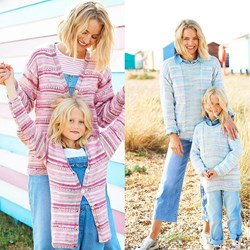 Knitting Pattern Stylecraft You & Me DK No. 9821 Sweater and Cardigan