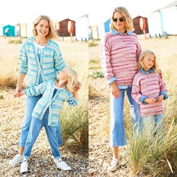 Knitting Pattern Stylecraft You & Me DK No. 9825 Sweaters and Cardigan