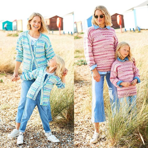 Knitting Pattern Stylecraft You & Me DK No. 9825 Sweaters and Cardigan
