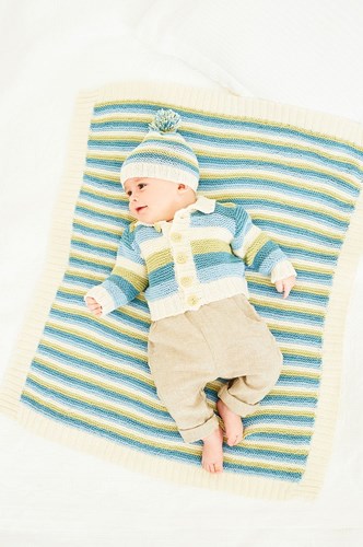 Knitting Pattern Stylecraft Naturals - Bamboo + Cotton DK No. 9831 Cardigan, Hat & Blanket-2