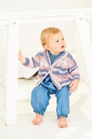 Knitting Pattern Stylecraft Bambino Prints DK No. 9843 Baby Cardigan and Sweater-2