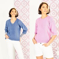 Knitting Pattern Stylecraft Bellissima DK No. 9851 Sweaters
