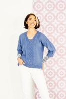 Knitting Pattern Stylecraft Bellissima DK No. 9851 Sweaters-3