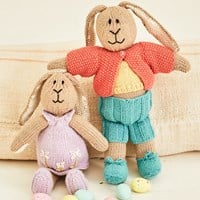 Knitting Pattern Stylecraft Bellissima DK No. 9855 Bertie & Bettie Bunny Toys and Jacket-2