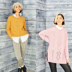 Knitting Pattern Stylecraft ReCreate DK No. 9861 Tunic, sweater, and snood