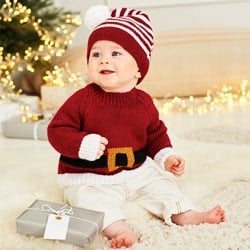Knitting Pattern Stylecraft Bellissima DK No. 9870 Santa Toy, Hat, and Sweater