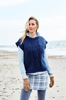 Knitting Pattern Stylecraft Highland Heathers Aran No. 9874 Sweater and Slipover-3