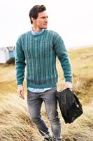 Knitting Pattern Stylecraft Highland Heathers Aran No. 9875 Men’s Sweaters-3