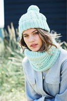 Knitting Pattern Stylecraft Special Aran With Wool No. 9894 Cardigan, Snood, and Hat-3