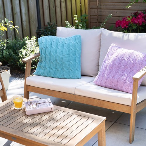 Knitted Cable Cushion Knitting Kit-2