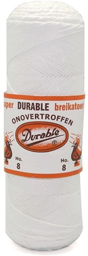Durable Glanskatoen No. 8 09 Wit
