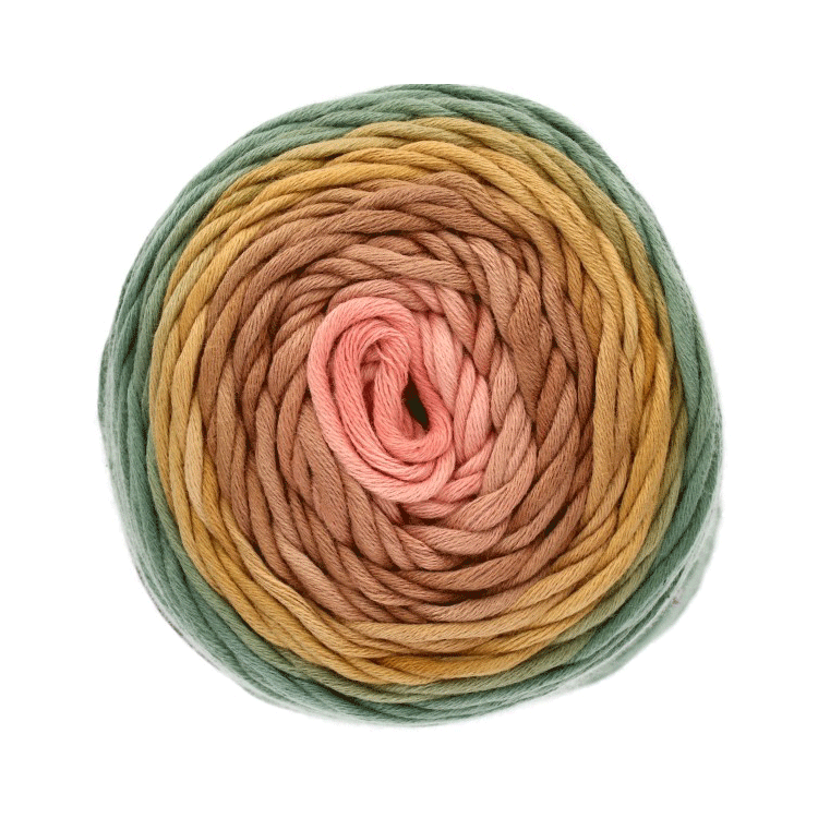 Katia WOW - Tote Bag 302 Chewing-gum pink-Rust brown-Ocher green-2