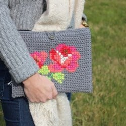 Crochet pattern tablet cover