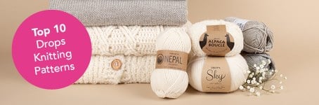 Top 10 free knitting patterns from DROPS for winter