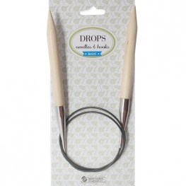 Drops Basic Circular Knitting Needles Birch 80cm 12mm