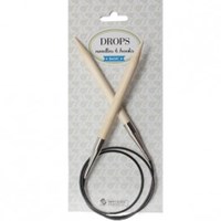 Drops Basic Circular Knitting Needles Birch 80cm 5,5mm