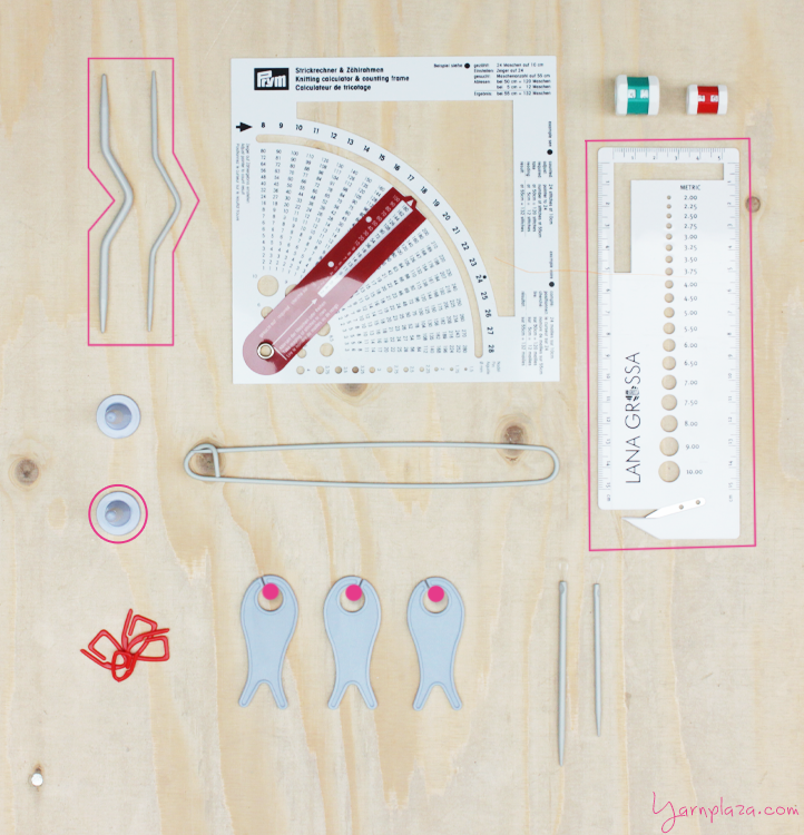 Knitting helpers and accessories