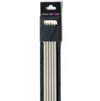 Lana Grossa 40cm aluminium Double Pointed needles 2.5mm