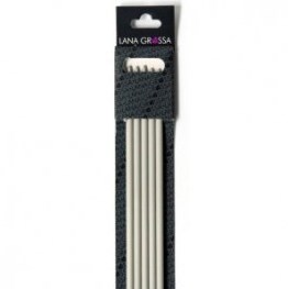 Lana Grossa 40cm aluminium Double Pointed needles 2.5mm