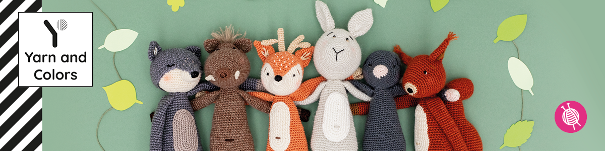 Crochet the cutest forest animals with Yarn and Colors Lookbook #27 