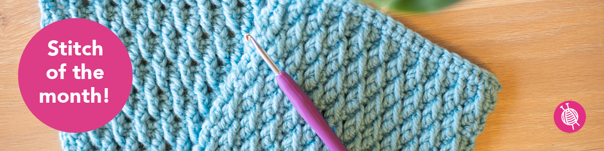 Stitch of the Month – Crochet Alpine Stitch