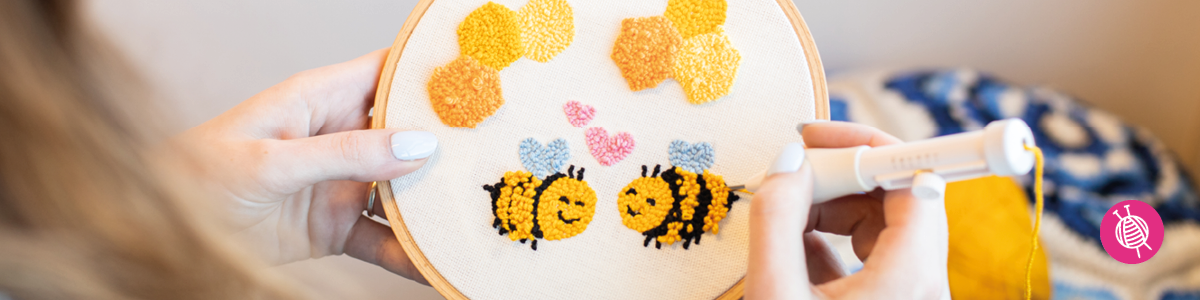 Punch into spring with our free spring punch needle patterns