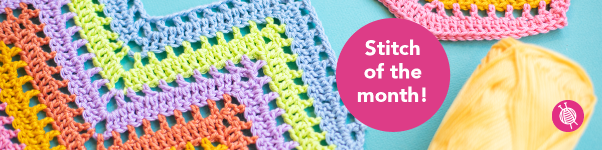 Stitch of the Month: Crochet Zigzag Stitch