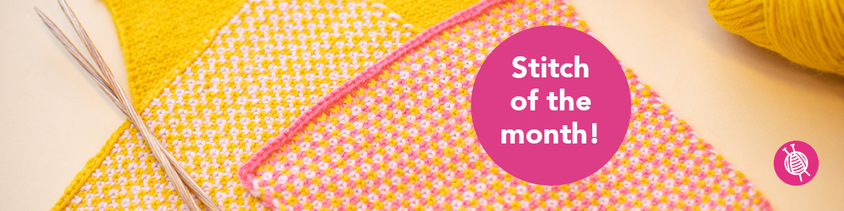 Stitch of the Month – Knit Linen Stitch