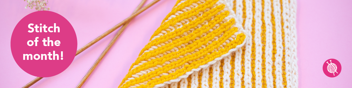 Stitch of the Month – Knit Two-Color Brioche Stitch