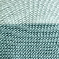 Yarn and Colors Two Tones Comfy Cushion Crochet Kit S 072 Glass / Jade Gravel