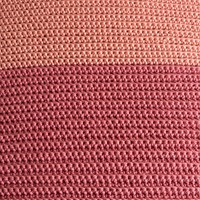 Yarn and Colors Two Tones Comfy Cushion Crochet Kit L 047 Old Pink / Antique Pink