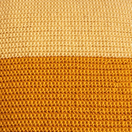 Yarn and Colors Two Tones Comfy Cushion Crochet Kit L 011 Golden Glow / Mustard