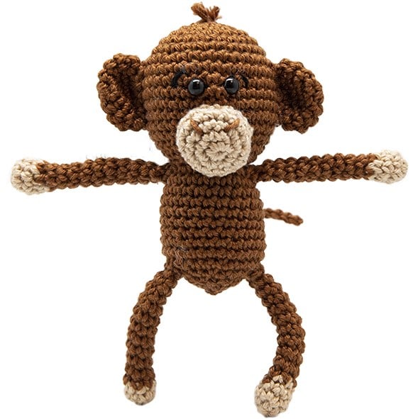 Safari Animal crochet kit. Circulo. Amigurumi Kit Giraffe Monkey