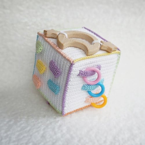 Durable activiteitenkubus rainbow en neutral