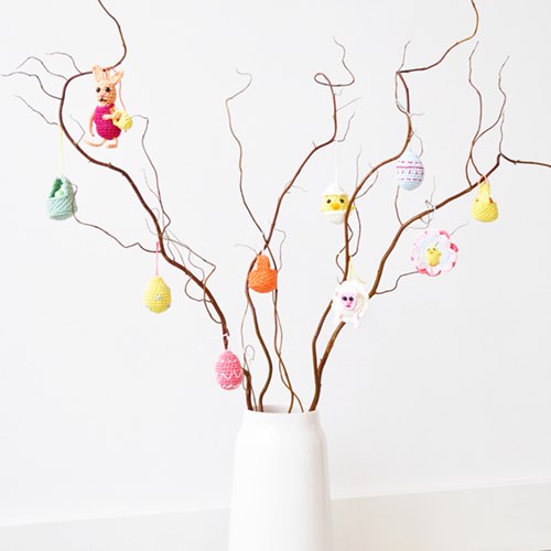 Crochet Pattern Hanging Easter Decorations