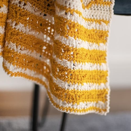 Baby Blanket Fabulous Gradient Crochet Kit 1 Cream/Mustard