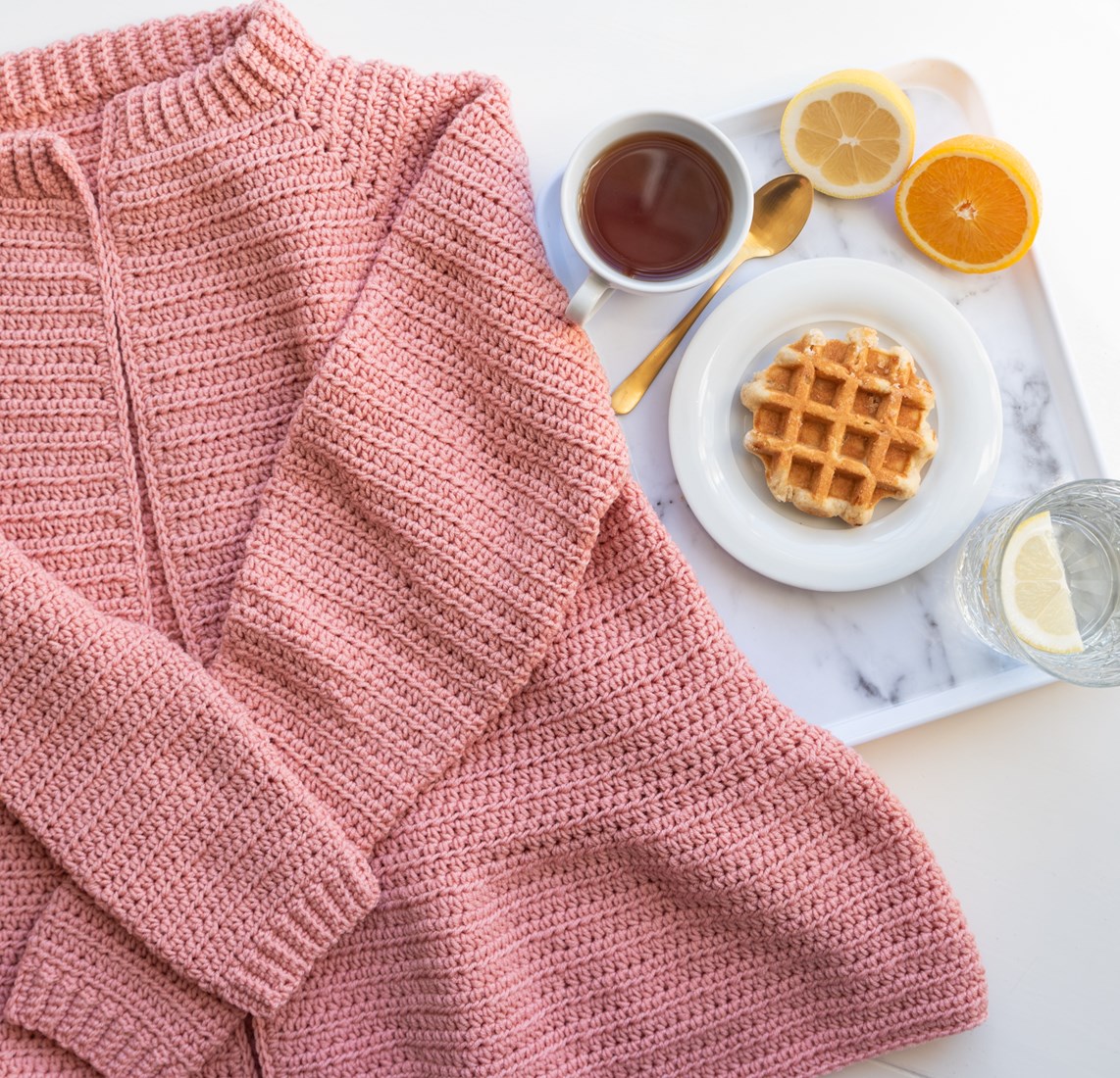 Rose cardigan hotsell yarn kit