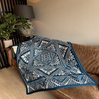 Bibelot Blanket - Crazy Crochet Catlady Yarn and Crochet Kit Highland Heathers-2