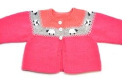 Knitting Pattern Partner Baby Cardigan Girl