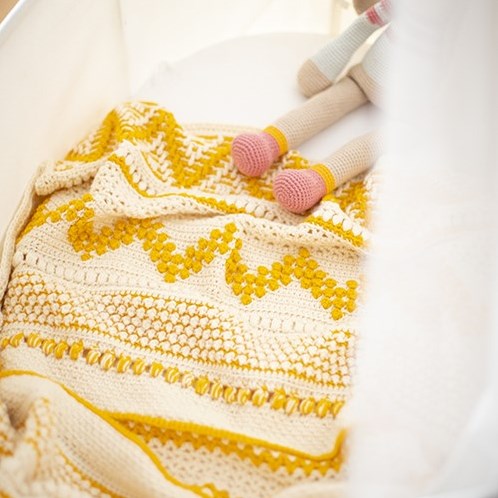 Baby Dream Blanket 3.0 Crochet Kit 3 Pink Sand Stroller Blanket-3