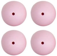 Go Handmade Silicone Beads 4 Pieces 28 Baby Pink