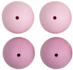 Go Handmade Silicone Beads 4 Pieces 22 Pink Mix